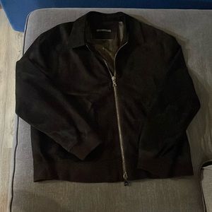 John Varvatos brushed lamb skinned suede one of a kind signiture collection.